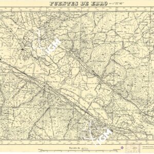MAPA TOPOGRAFICA DE ESPANA - Fuentes de Ebro