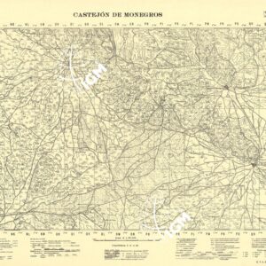 MAPA TOPOGRAFICA DE ESPANA - Castejon de Monegros