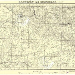 MAPA TOPOGRAFICA DE ESPANA - Castejon de Monegros