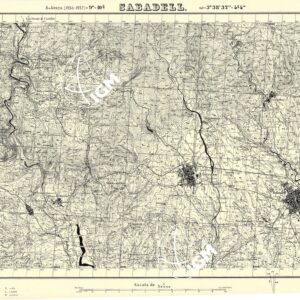 MAPA TOPOGRAFICA DE ESPANA - Sabadell