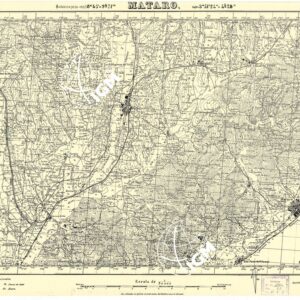MAPA TOPOGRAFICA DE ESPANA - Mataro