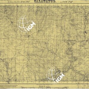 MAPA TOPOGRAFICA DE ESPANA - Calatayud