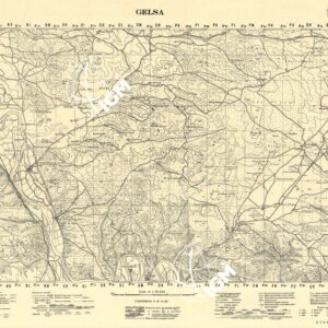 MAPA TOPOGRAFICA DE ESPANA - Gelsa