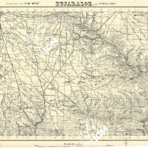 MAPA TOPOGRAFICA DE ESPANA - Bujaraloz