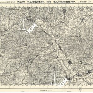 MAPA TOPOGRAFICA DE ESPANA - San Baudilio de Llobregat