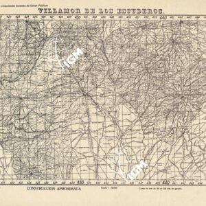 MAPA TOPOGRAFICA DE ESPANA - Villamor de los Escuderos