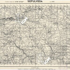 MAPA TOPOGRAFICA DE ESPANA - Sepulveda
