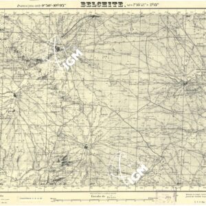 MAPA TOPOGRAFICA DE ESPANA - Belchite