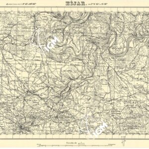 MAPA TOPOGRAFICA DE ESPANA - Hijar