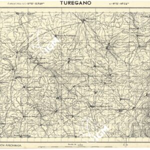 MAPA TOPOGRAFICA DE ESPANA - Turegano