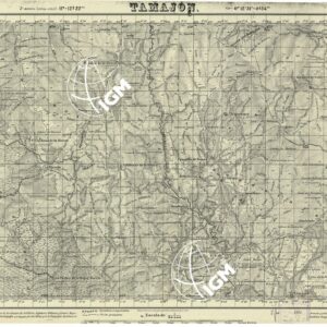 MAPA TOPOGRAFICA DE ESPANA - Tamajon