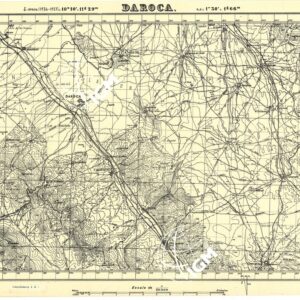 MAPA TOPOGRAFICA DE ESPANA - Daroca