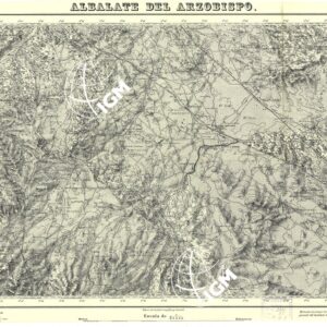 MAPA TOPOGRAFICA DE ESPANA - Albalate del Arzobispo