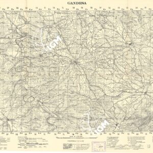 MAPA TOPOGRAFICA DE ESPANA - Gandesa