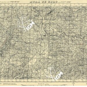 MAPA TOPOGRAFICA DE ESPANA - Mora de Ebro