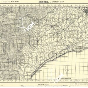 MAPA TOPOGRAFICA DE ESPANA - Reus