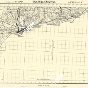 MAPA TOPOGRAFICA DE ESPANA - Tarragona