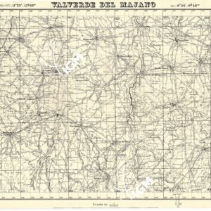 MAPA TOPOGRAFICA DE ESPANA - Valverde del Majano