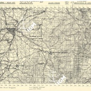MAPA TOPOGRAFICA DE ESPANA - Segovia