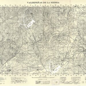 MAPA TOPOGRAFICA DE ESPANA - Valdepenas de La Sierra
