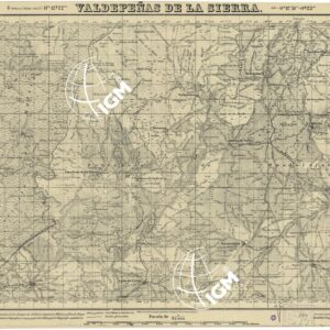 MAPA TOPOGRAFIA DE ESPANA - Valdepenal de La Sierra