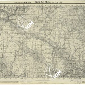 MAPA TOPOGRAFICA DE ESPANA - Molina