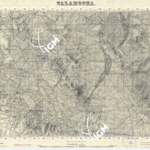 MAPA TOPOGRAFICA DE ESPANA - Calamocha