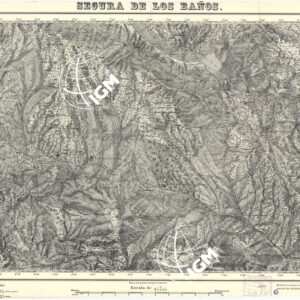 MAPA TOPOGRAFICA DE ESPANA - Segura de los Banos