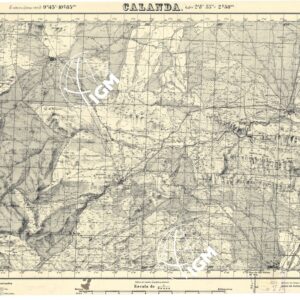 MAPA TOPOGRAFICA DE ESPANA - Calanda