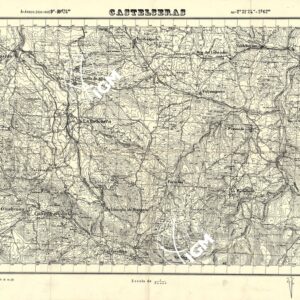 MAPA TOPOGRAFICA DE ESPANA - Castelseras