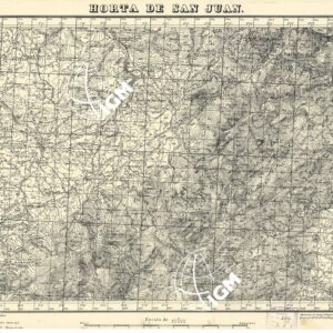 MAPA TOPOGRAFICA DE ESPANA - Morta de San Juan