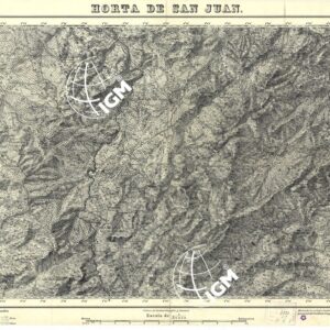 MAPA TOPOGRAFICA DE ESPANA - Horta de San Juan