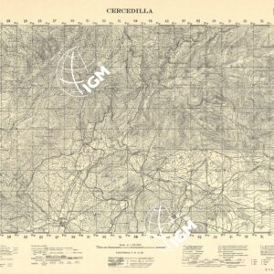MAPA TOPOGRAFICA DE ESPANA - Cercedilla