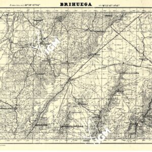 MAPA TOPOGRAFICA DE ESPANA - Brihuega