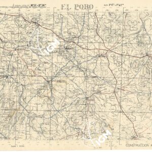 MAPA TOPOGRAFICA DE ESPANA - El Pobo