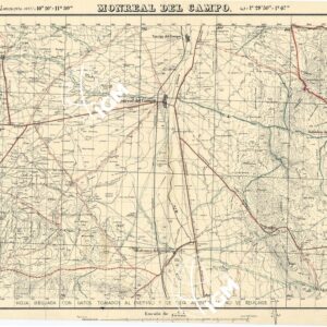 MAPA TOPOGRAFICA DE ESPANA - Monreal del Campo