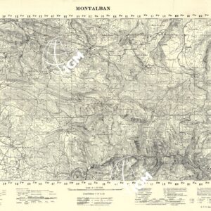 MAPA TOPOGRAFICA DE ESPANA - Montalban