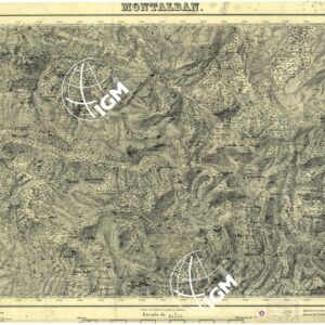 MAPA TOPOGRAFICA DE ESPANA - Montalban
