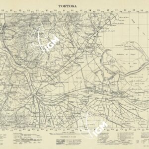 MAPA TOPOGRAFICO DE ESPANA - Tortosa
