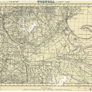 MAPA TOPOGRAFICA DE ESPANA - Tortosa