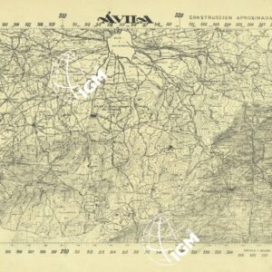 MAPA TOPOGRAFICA DE ESPANA - Avila