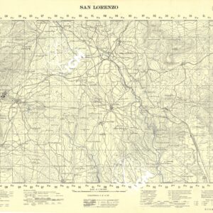 MAPA TOPOGRAFICA DE ESPANA - San Lorenzo