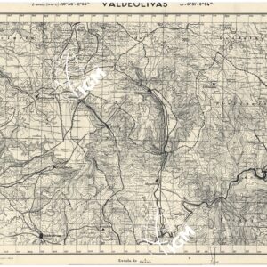MAPA TOPOGRAFICA DE ESPANA - Valdeolivas