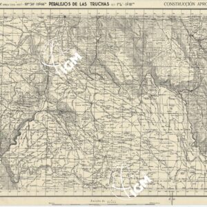 MAPA TOPOGRAFICA DE ESPANA - Peralejos de las Truchas