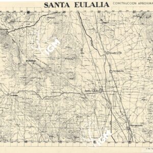 MAPA TOPOGRAFICA DE ESPANA - Santa Eulalia