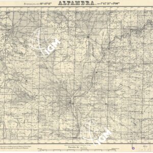 MAPA TOPOGRAFICA DE ESPANA - Alfambra