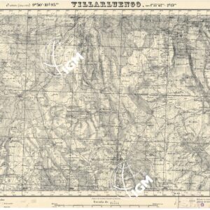 MAPA TOPOGRAFICA DE ESPANA - Villarluengo