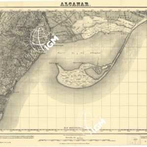 MAPA TOPOGRAFICA DE ESPANA - Alcanar