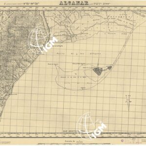 MAPA TOPOGRAFICA DE ESPANA - Alcanar