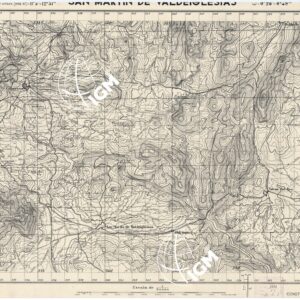 MAPA TOPOGRAFICA DE ESPANA - San Martin de Valdeiglesias